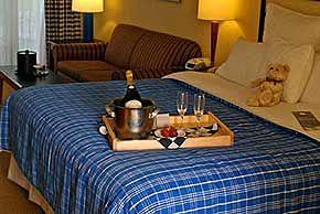 Chateau Elan room with tray Chateau Elan Hotel & Conference Center, Sebring FL